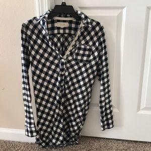 Aerie plaid top